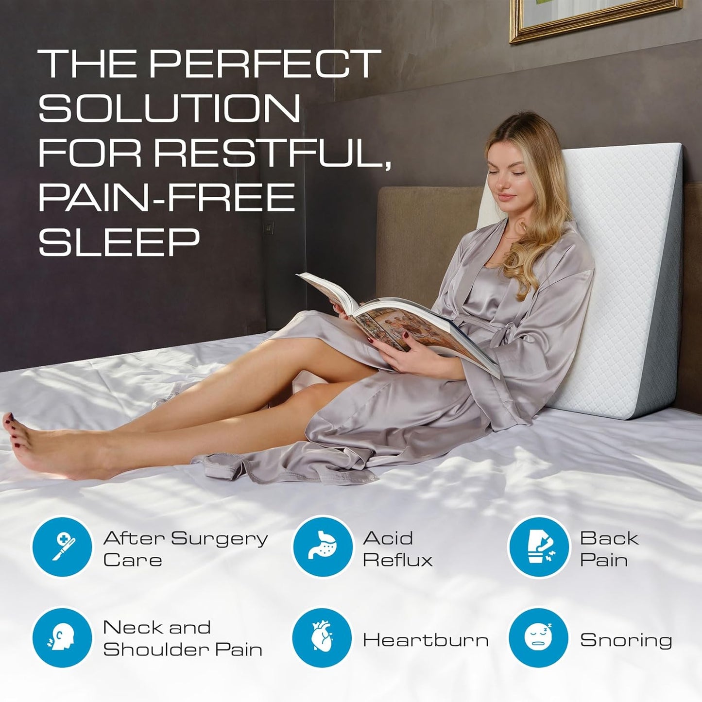 Sleebr® Memory Foam Wedge Pillow