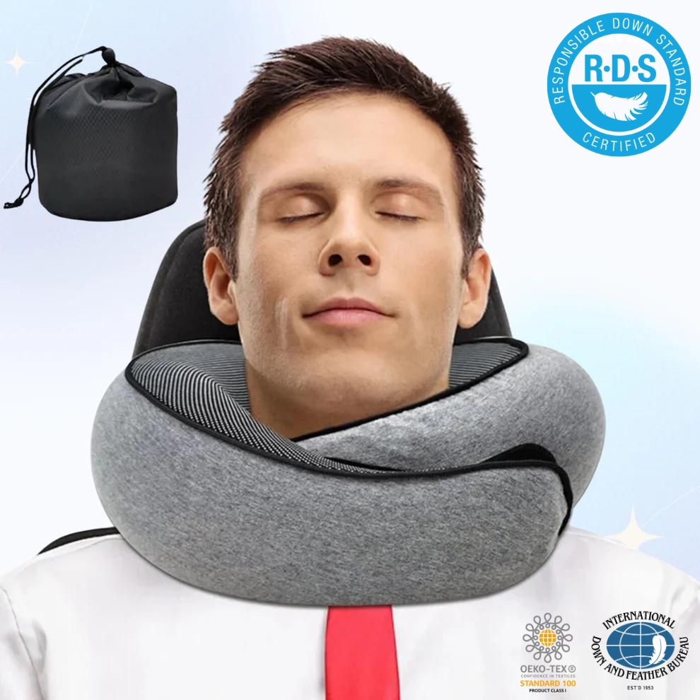 Sleebr® Memory Foam Travel Pillow