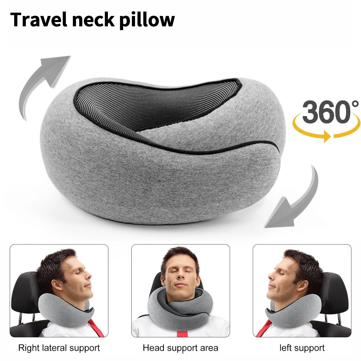 Sleebr® Memory Foam Travel Pillow