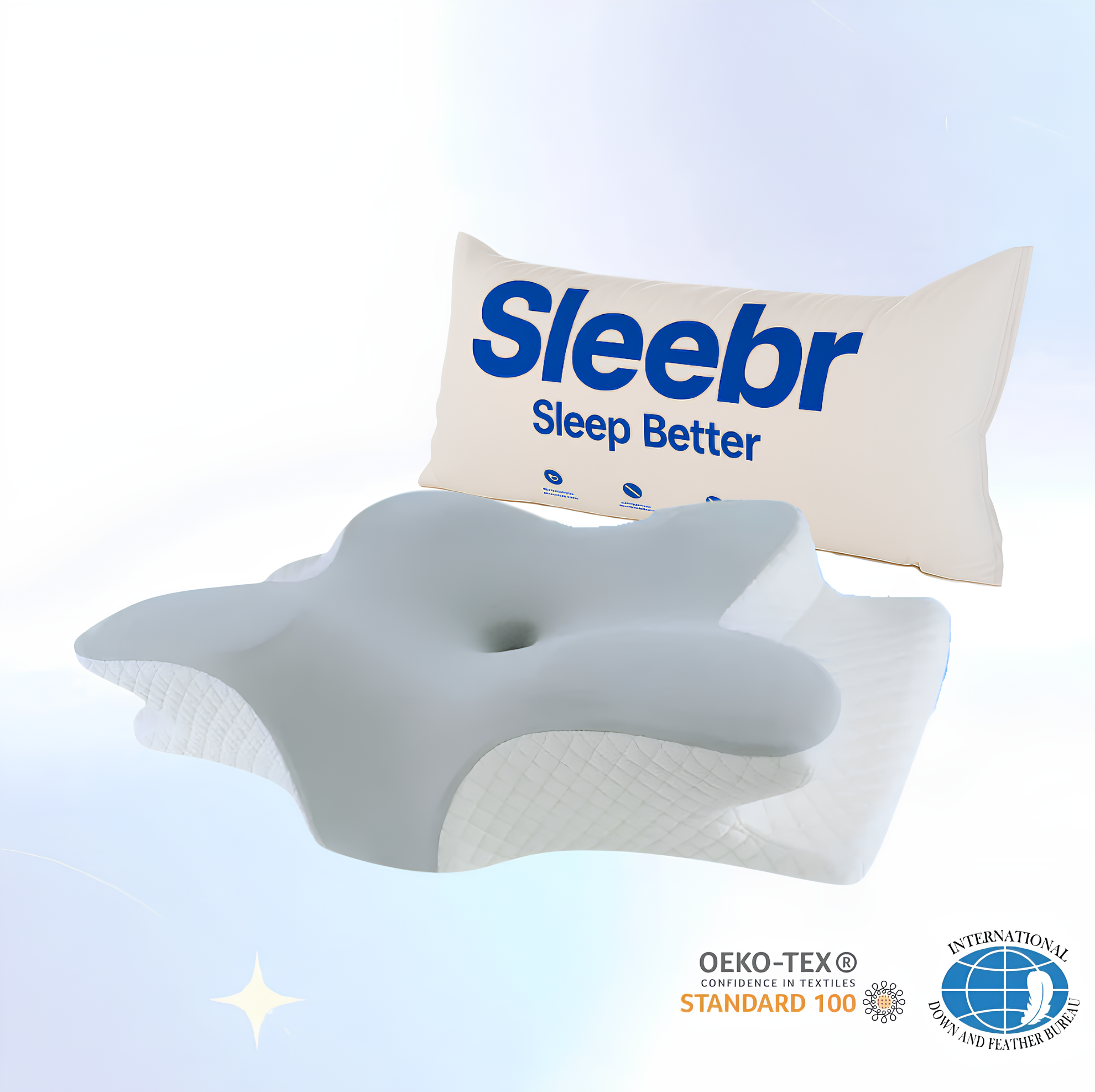 Sleebr® Contour Pillow 2.0 : Elevated & Enhanced Thickness