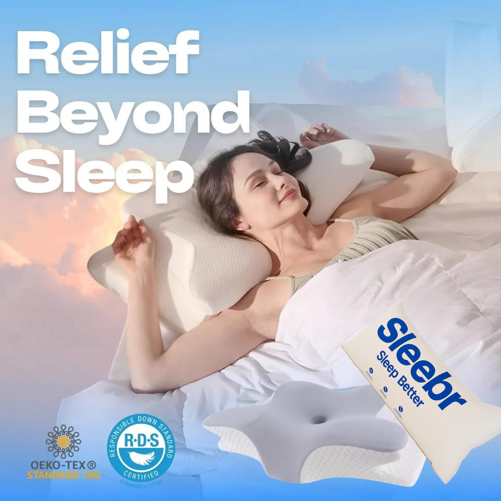Sleebr® Contour Pillow 2.0 : Elevated & Enhanced Thickness