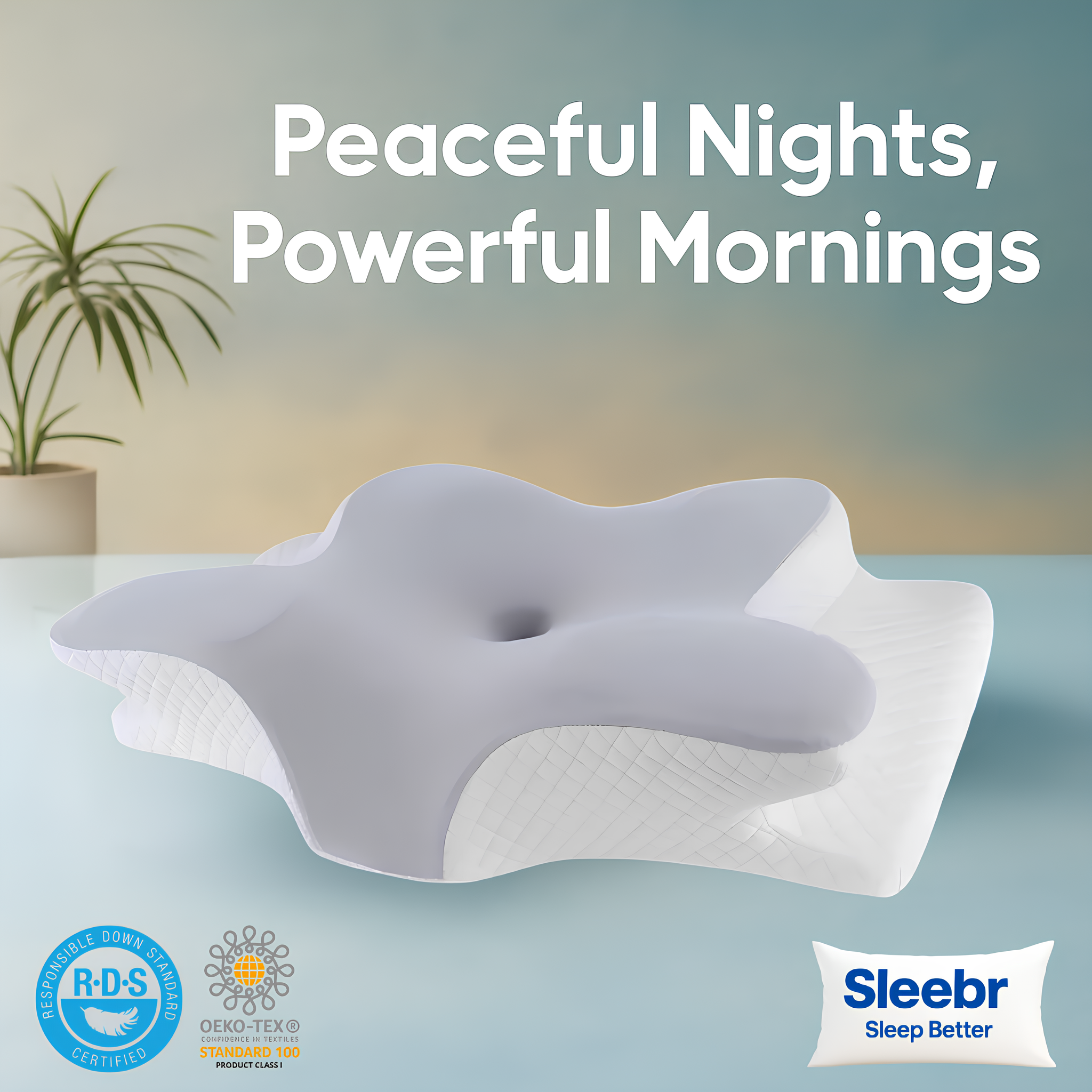 Sleebr® Contour Pillow 2.0 : Elevated & Enhanced Thickness