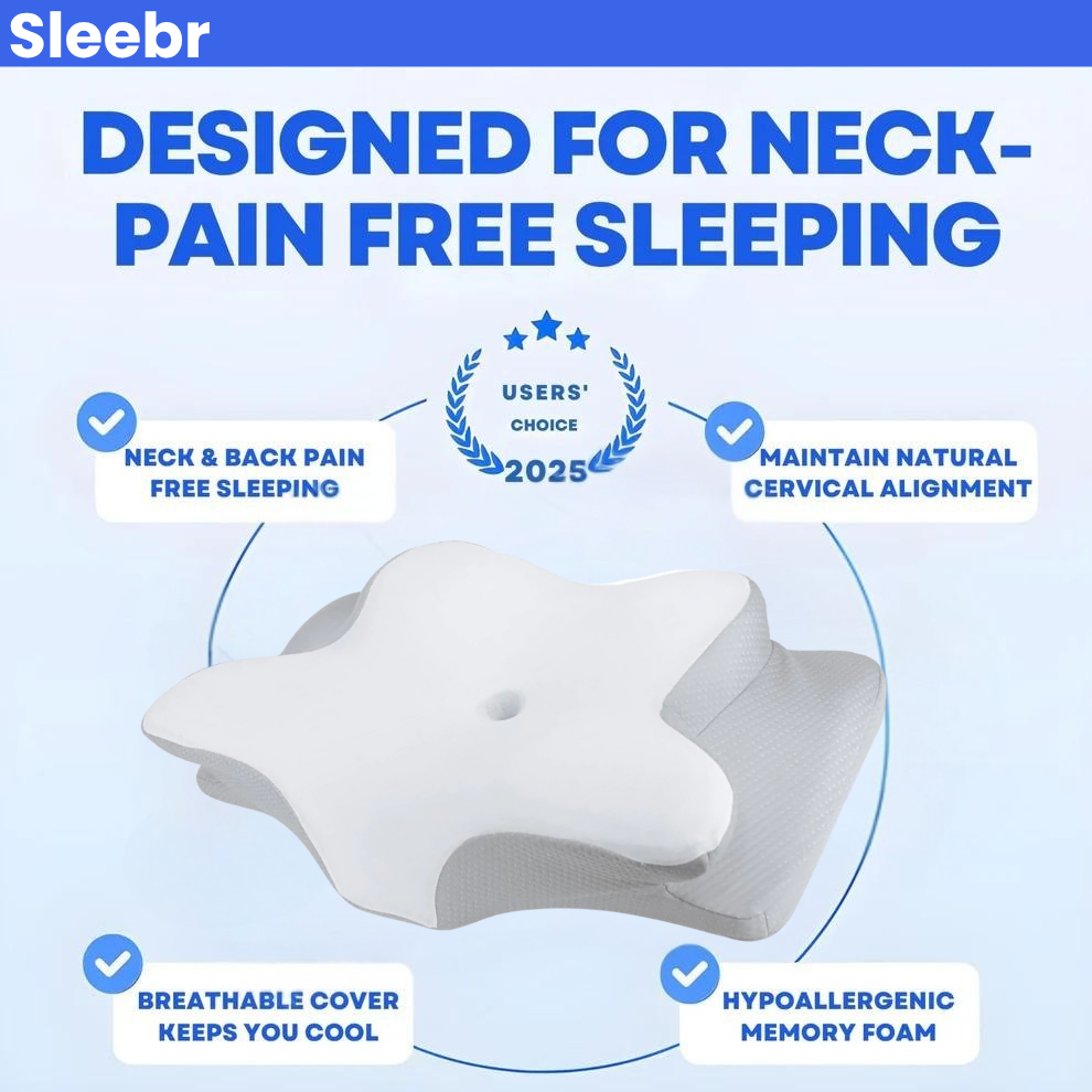 Sleebr® Contour Pillow 2.0 : Elevated & Enhanced Thickness